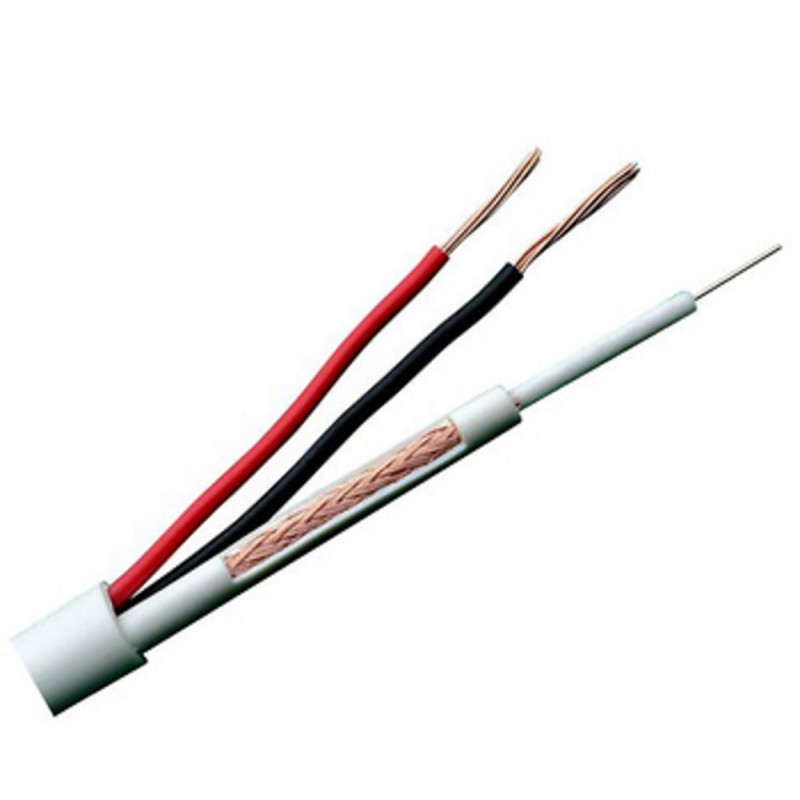 MiniRG59 + 2x0.75 кабел за видеонаблюдение - микро коакасиал 