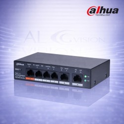 6-портов суич с 2 uplink порта, 60W мощност, Cloud управление, VLAN и AI watchdog Dahua CS4006-4ET-60
