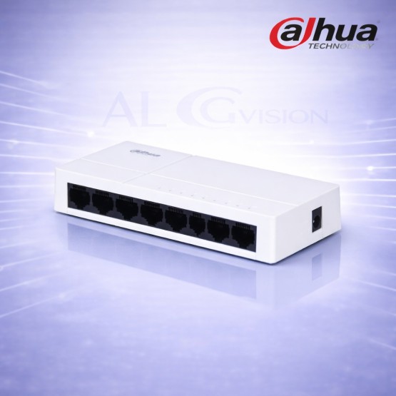 8-портов Gigabit суич без PoE, plug & play, компактeн дизайн Dahua PFS3008-8GT-L