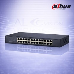 24-портов Gigabit суич с 48Gbps капацитет, plug & play и защита от пренапрежение Dahua PFS3024-24GT