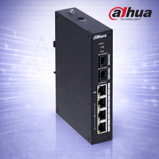 6-портов суич с 4 PoE порта, 1 Gigabit uplink, 2 SFP, 96W мощност, Hi-PoE Dahua PFS3206-4P-96