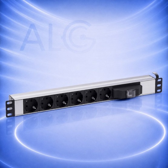 FORMRACK F082PR8A – 19" 1U Разклонител с 8 Шуко Контакта за Комуникационни и Сървърни Шкафове