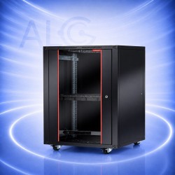 FORM BETA-26U60100 – 19" Подов Rack Шкаф 26U 600x1000 mm със Закалена Стъклена Врата