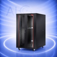 FORM BETA-26U8080 26U Свободностоящ Рак Шкаф 19" 800x800 мм със Закалена Стъклена Врата и Товароносимост 600 кг