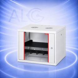 FORM GLD-7U450-ALFA-7U450 19" Стенен Rack Шкаф 7U 450mm със Закалена Стъклена Врата и Товароносимост 100kg