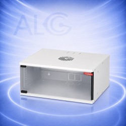 FORM SH-12U 19" Стенен Rack Шкаф 12U 400mm със Закалена Стъклена Врата и Товароносимост 50kg