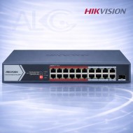 18 портов Hikvision PoE суич DS-3E0318P-E/M(C) с 16 PoE порта и Gigabit uplink