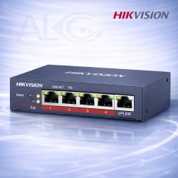 5 портов Hikvision PoE суич DS-3E0505HP-E с 4 PoE порта, Hi-PoE и Gigabit