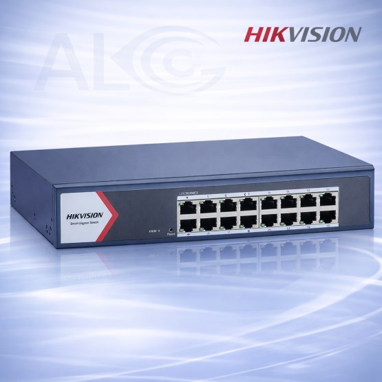 16 портов Hikvision Gigabit суич DS-3E1516-EI V3 със Smart управление и 1000 Mbps
