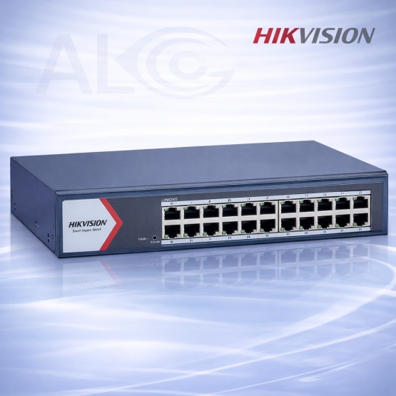 24 портов Hikvision Gigabit суич DS-3E1524-EI V3 със Smart управление и 1000 Mbps