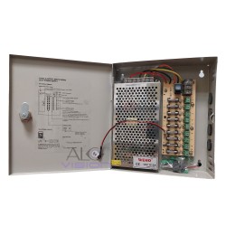 9 канален захранващ блок тип табло 150W 12V-12.5A-9CH
