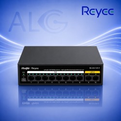 Ruijie Reyee RG-ES110F-P – 10-Портов PoE Суич с 8 PoE+ Порта, 110W PoE Бюджет и CCTV Режим