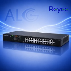 Ruijie Reyee RG-ES126FGS-P – 26-Портов PoE Суич с 24 PoE+ Порта, Gigabit Uplink и SFP Combo Порт