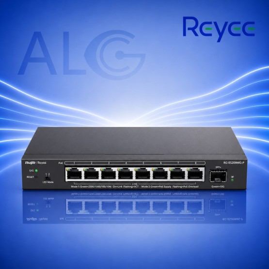 Ruijie Reyee RG-ES209GC-P – 9-Портов Smart Cloud Managed Gigabit PoE Суич с 8 PoE+ Порта