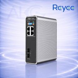 Ruijie Reyee RG-NIS2100-4GT2SFP-HP – Индустриален Layer 2 Cloud Managed PoE Суич с 4 Gigabit PoE Порта и 2 SFP Uplink Порта