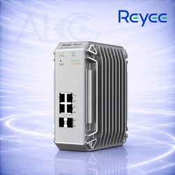 Ruijie Reyee RG-NIS3100-4GT2SFP-HP – Индустриален Layer 2 Managed PoE Суич с 4 Gigabit PoE+ Порта и 2 SFP Uplink Порта
