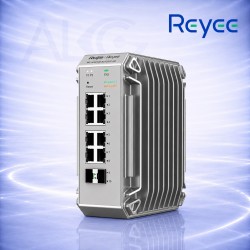 Ruijie Reyee RG-NIS3100-8GT2SFP-HP – Индустриален Layer 2 Managed PoE Суич с 8 Gigabit PoE+ Порта и 2 SFP Uplink Порта