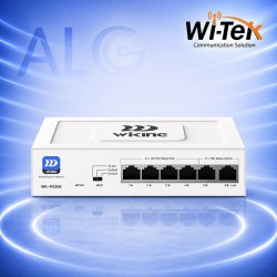 WI-TEK WK-PS206 – 6-Port Fast Ethernet PoE Switch с 4 PoE Порта, VLAN, Extend 250m и PD Alive