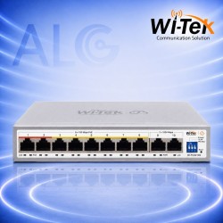WI-TEK WI-PCES210G – Cloud Smart PoE Switch с 8 PoE Порта, Gigabit Uplink, Hi-PoE 45W и ONVIF