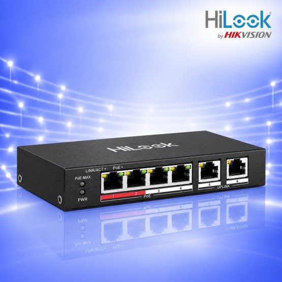 6 Портов PoE Суич, 4 Порта PoE и 2 Порта Uplink