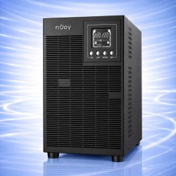 NJOY Echo Pro 3000 UPS 3000VA / 2400W On-Line с двойна конверсия, чиста синусоида, LCD дисплей, 4 Schuko изхода, USB, RS232 и SNMP.