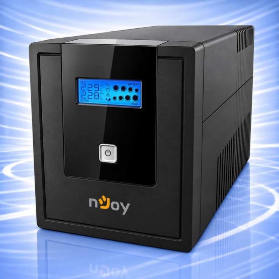 NJOY Cadu 2000 UPS 2000VA 1200W Line-Interactive с AVR, LCD дисплей и 4 Schuko контакта