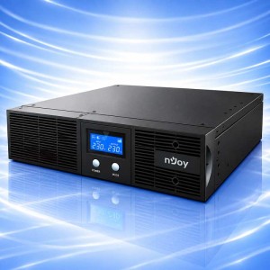 UPS nJoy Aster 2K – 2000VA/1800W On-Line Pure Sine Wave, Rack/Tower 2U