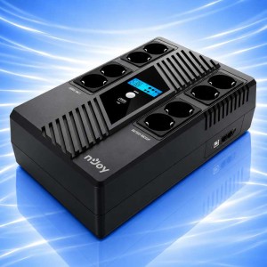 UPS nJoy Token 800 – 800VA/480W Line-Interactive с AVR, LCD и LAN защита