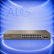 IP-COM G1118P-16-250W Gigabit PoE Суич 16 PoE Порта, 2 Uplink, 250W