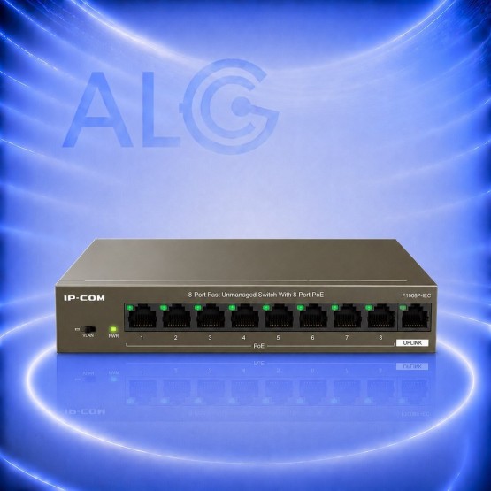 IP-COM F1109P-8-102W Fast Ethernet PoE Суич 8 PoE Порта 102W, Gigabit Uplink