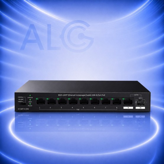 IP-COM TEG1110PF-8-102W Gigabit PoE Суич 8 PoE Порта, 1 Uplink, 1 SFP, 102W
