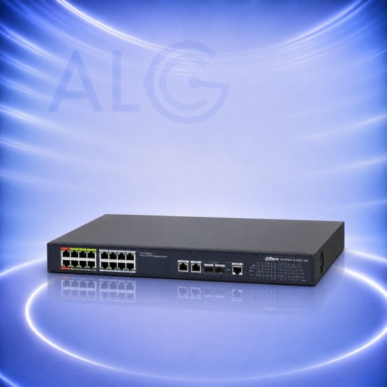 Dahua LR2218-16ET-240 – 18 Портов Управляем ePoE Комутатор с 16 PoE Порта, 240W и Обхват до 800m