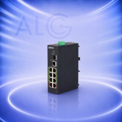 Dahua LR2110-8ET-120 – 10 Портов ePoE Комутатор с 8 PoE Порта, 120W и Обхват до 800m