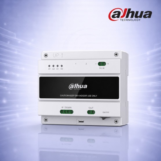 Dahua VTNS2003B-2 2-Wire IP Домофонен Суич DIN Rail за До 20 Монитора