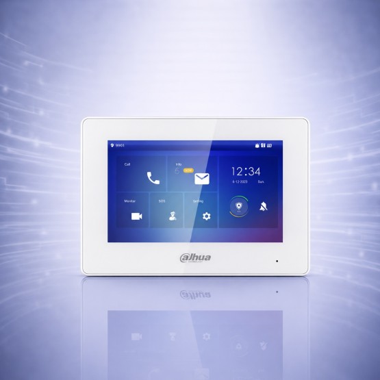 Dahua VTH5422HW 7" 2-Wire IP Домофонен Монитор Touch Screen Бял
