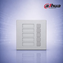 Dahua VTO4202F-MB5 Модул с 5 Бутона за Повикване за VTO4202F IP Домофонна Система IP65 IK07