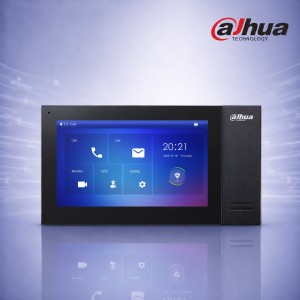 Dahua VTH2421FB-P 7" IP Домофонен Монитор Touch Screen PoE Черен