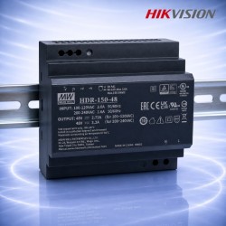 48VDC 150W DIN захранване за Hikvision 2-Wire HD системи HIKVISION DS-KAW150-4N