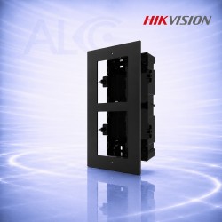 Черна двойна вградена монтажна кутия за модулни IP видео домофони HIKVISION DS-KD-ACF2/Black