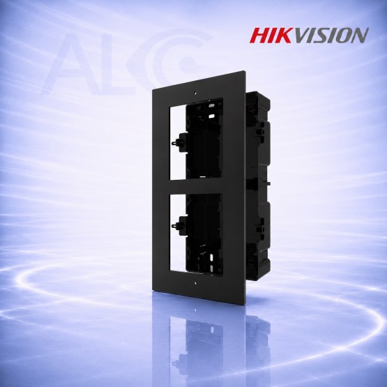 Черна двойна вградена монтажна кутия за модулни IP видео домофони HIKVISION DS-KD-ACF2/Black