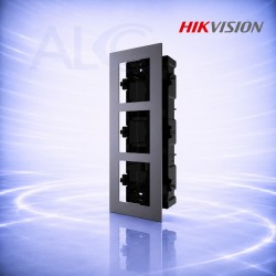 Тройна пластмасова вградена монтажна кутия за модулни IP видео домофони HIKVISION DS-KD-ACF3(Plastic)