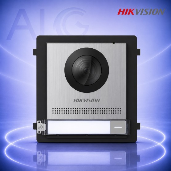 2-Wire IP видео домофон с 2MP Fish-Eye камера, неръждаем панел и IP65 защита HIKVISION DS-KD8003Y-IME2/S