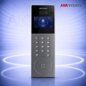 IP видео домофон с лицево разпознаване, Fingerprint, 8" IPS Touch Screen и 2MP камера HIKVISION DS-KD9203-FE6