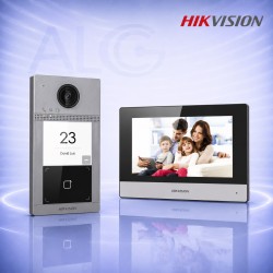 IP видеодомофонен комплект с 7" Wi-Fi монитор, RFID четец и 2MP Full HD камера HIKVISION DS-KIS604-S(C)