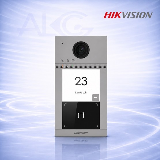 IP външна станция за видеодомофон с 4 бутона, Wi-Fi, 2MP камера и IR нощно виждане HIKVISION DS-KV8413-WME1(C)