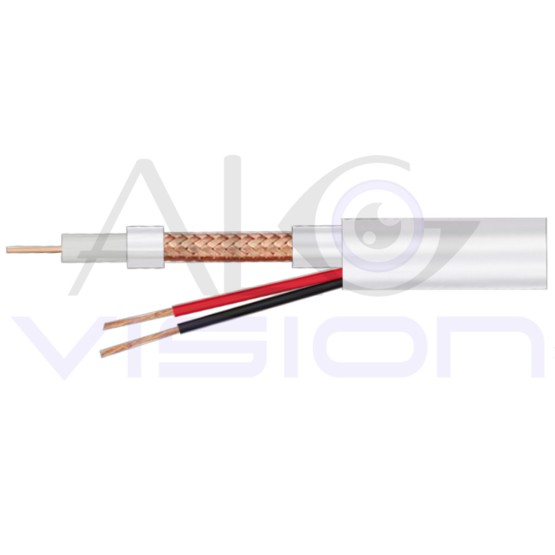 MiniRG59 + 2x0.75 кабел за видеонаблюдение - микро коакасиал 