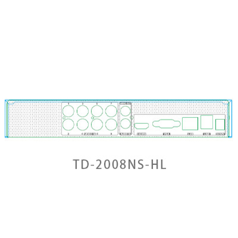 TD-2008NS-HL 8 канален DVR 1080P-lite Penta-brid