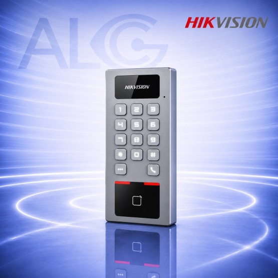 Wi-Fi терминал с пръстов отпечатък, MIFARE четец и видео интерком Hikvision HIKVISION DS-K1T502DBFWX-C