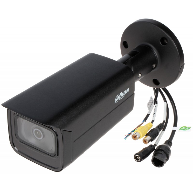 2 MP H.265+ AI Starlight True DAY/NIGHT IP водо и вандалоустойчива булет камера, IPC-HFW5241T-ASE-0280B-BLACK