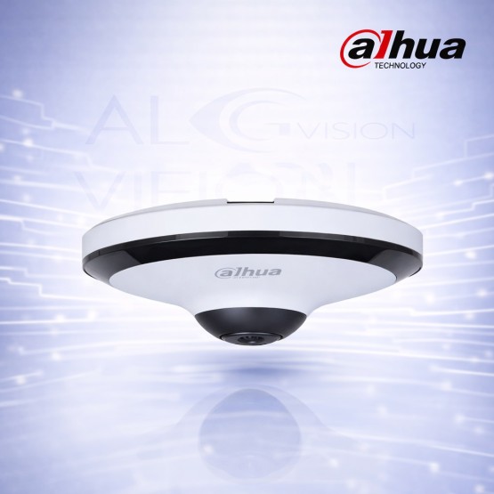 5MP Fisheye IP камера с 360° панорамно покритие, AI WizMind и броене на хора Dahua IPC-EW5541-AS